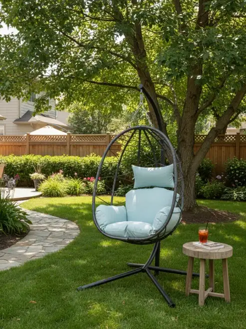 Brand New 1-Seat or 2-Seat Hanging Egg Chair From $149 or $199 - Photo 6