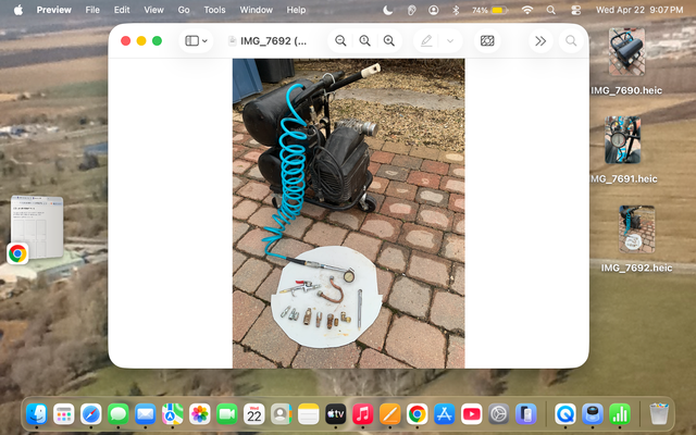AIR COMPRESOR.  --200 PSI