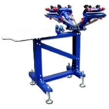 Vertical Type 4 Color 1 Station Screen Printing Press 006524