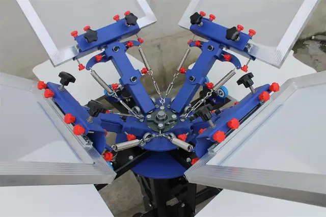 4 Color 4 Station Screen Press Printer with Shirt Pallet 006526 - Photo 8