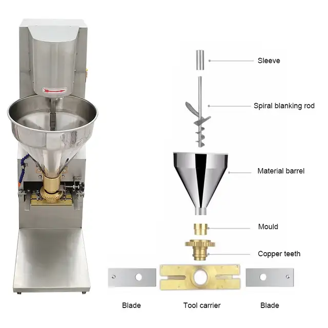 1100W Meatball Making Forming Machine Processing 170628 - Photo 5