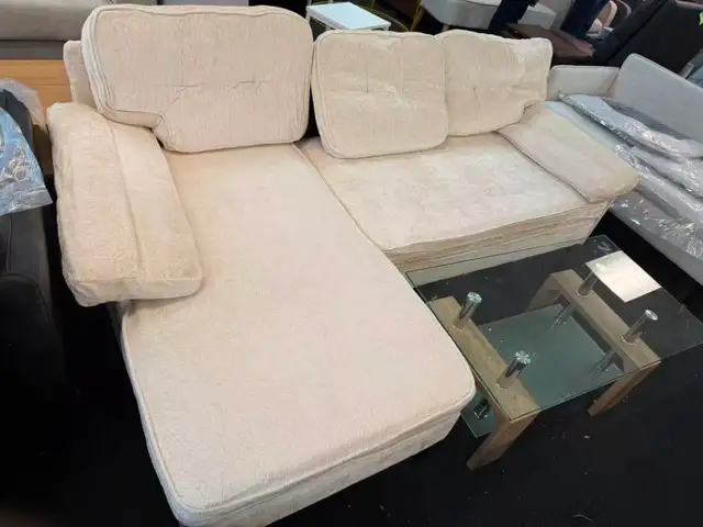 Brand New Modern L-Shaped Sofa Couch with Wood Frame Special $19 - Photo 6