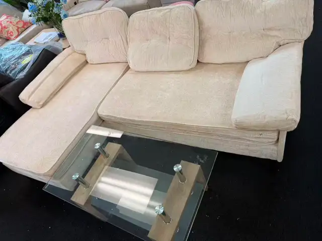 Brand New Modern L-Shaped Sofa Couch with Wood Frame Special $19 - Photo 9
