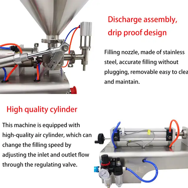 Fluid Oil Paste Filling Machine 110V 100-1000ml 160400 - Photo 4