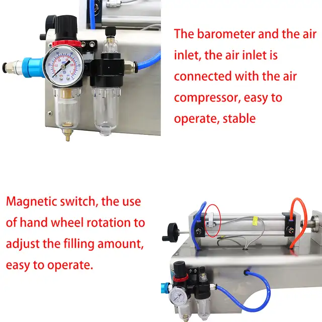 Fluid Oil Paste Filling Machine 110V 100-1000ml 160400 - Photo 6