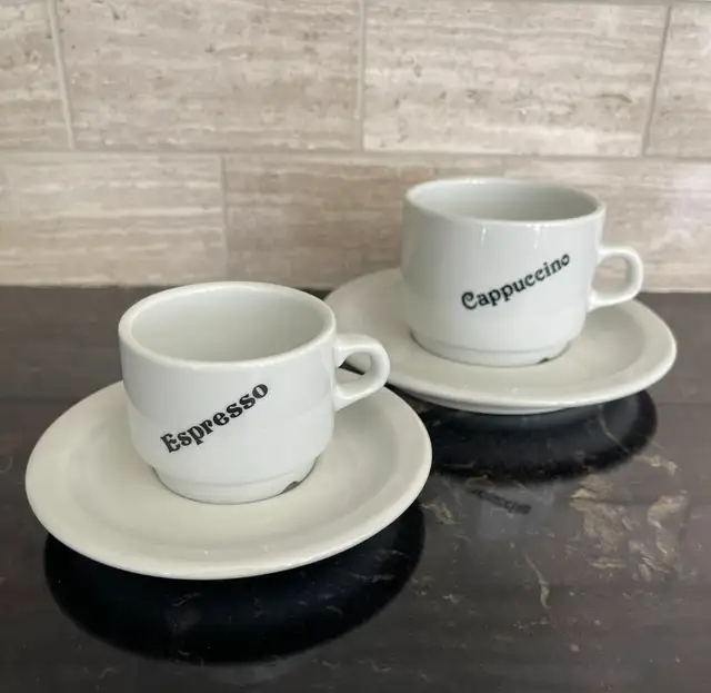 Cappuccino & Espresso Cup Set with Saucers – 10 Pieces - Photo 2