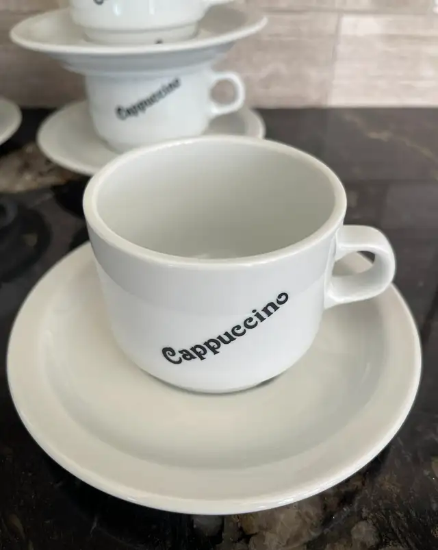 Cappuccino & Espresso Cup Set with Saucers – 10 Pieces - Photo 4