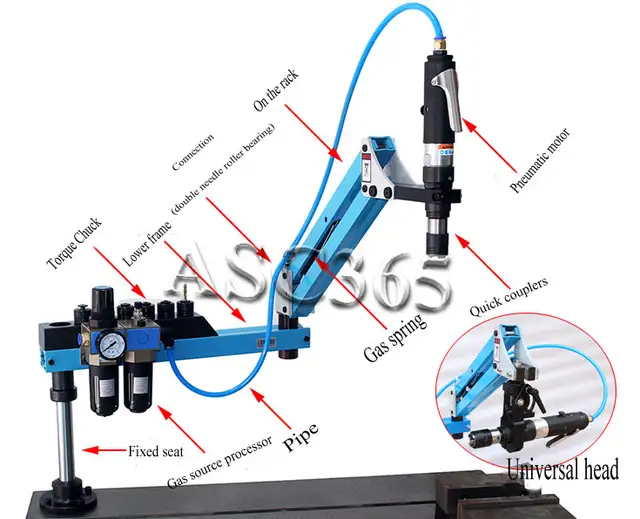 M3-M12 vertical pneumatic air tapping machine (#270033) - Photo 7
