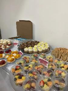 Corporatedesserts, anniversary cakes, catering croissants brunch