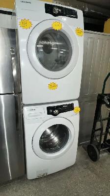 Samsung 27" Stackable Washer & Dryer Set Fully Tested