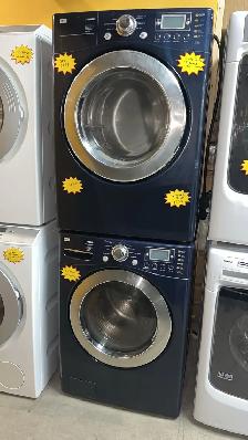 LG 27" Stackable Washer & Dryer Set Fully Tested