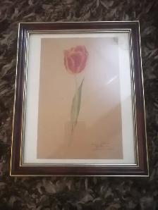 Painting of a tulip