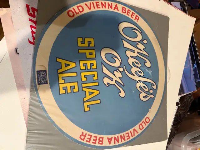 Vintage Antique O’Keefes Beer Barrel Paper Label