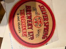 Antique Vintage Silver Springs Brewery Beer Label