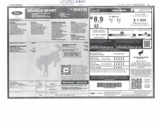 Ford Bronco Sport Big Bend Mags 2023 a vendre - Photo 12