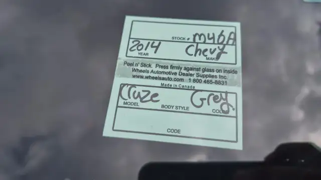 2014 Chevrolet Cruze 1LT, SEDAN, AUTO, 4 CYL, ONLY 172KMS, CERTI - Photo 17