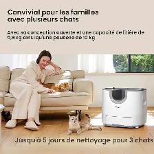 Bac à litière automatique pour chat - Photo 4