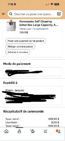 Bac à litière automatique pour chat - Photo 6