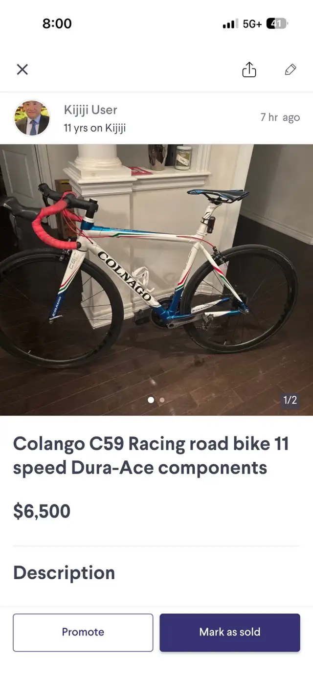 Colango C59 Racing road bike 11  speed Dura-Ace components
