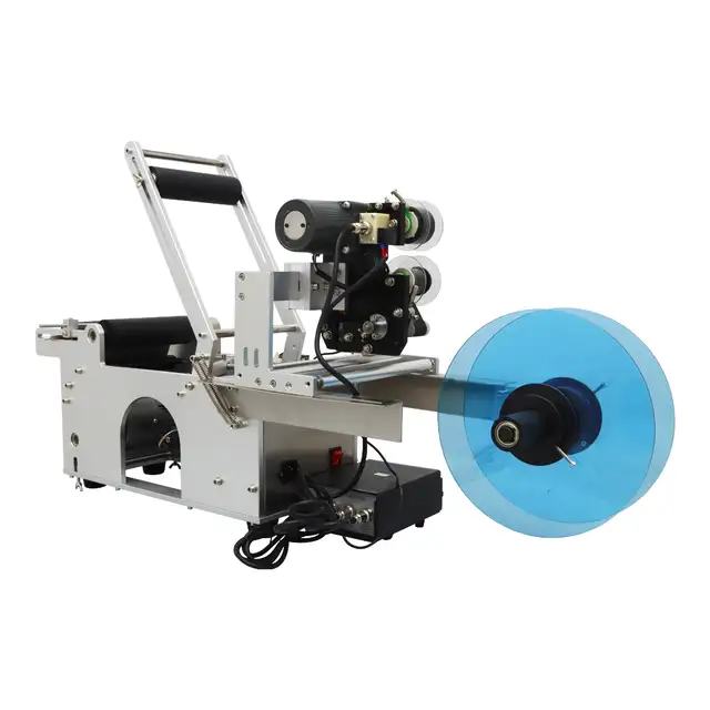 110V Semi-Automatic Round Bottle Coding &Labeling Machine 160830