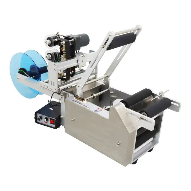 110V Semi-Automatic Round Bottle Coding &Labeling Machine 160830 - Photo 4