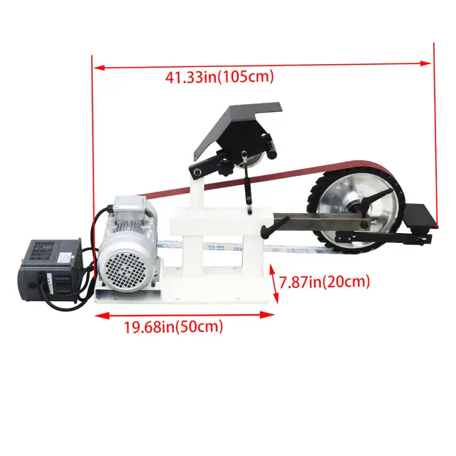 Frequency Conversion Industrial Sand Belt Machine 110V 190164 - Photo 5