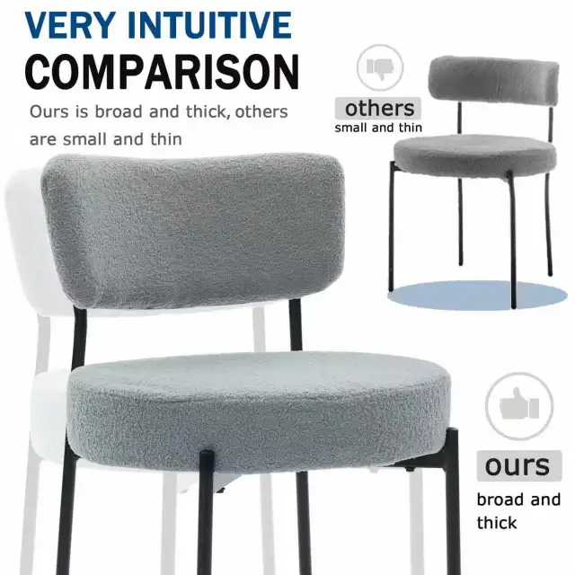 Brand New Boucle Dining Chairs for Restaurant/Home Special $39 - Photo 6