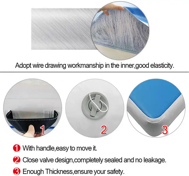 Promotion 26’PVC Inflatable Gymnastics Mat Exercise Mat 053162 - Photo 8