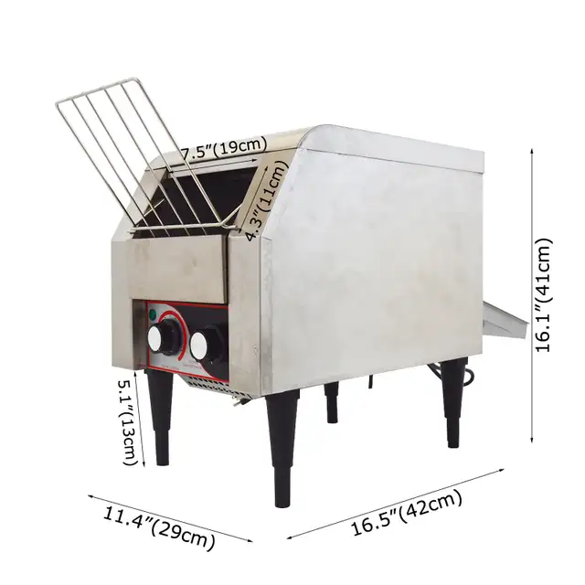 Commercial Conveyor Toaster Bread Bagel Food 110V 1500W 053195