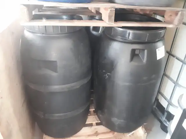 60 gallons - 220 lit.  FOOD GRADE, twisted open top plastic barr - Photo 7