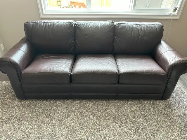 FOR SALE: 2 leather couches:,  Price: $600