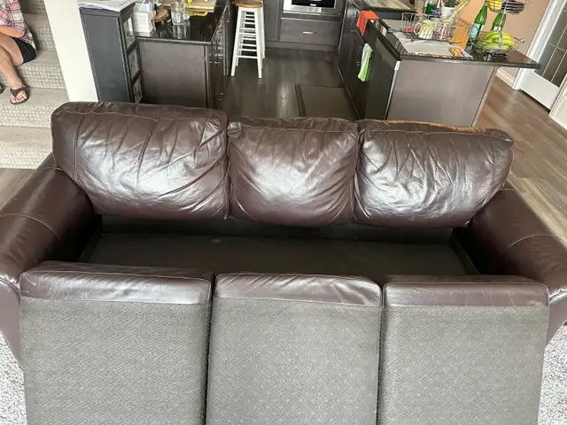 FOR SALE: 2 leather couches:,  Price: $600 - Photo 3