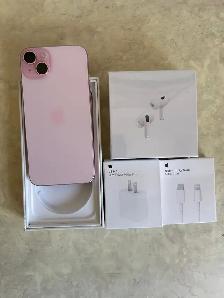 iPhone 15 Plus 128GB Pink 88% batt AirPods Pkg/Delivery