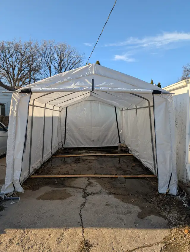 FREE ShelterLogic Auto Shelter 11x16x8 Feet - Photo 3