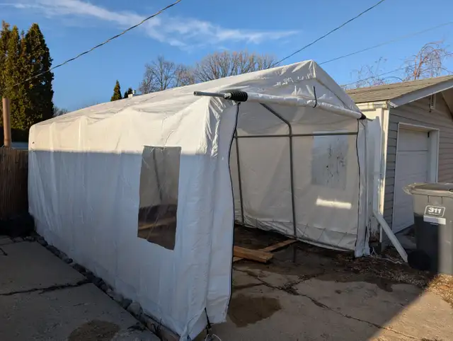 FREE ShelterLogic Auto Shelter 11x16x8 Feet - Photo 4