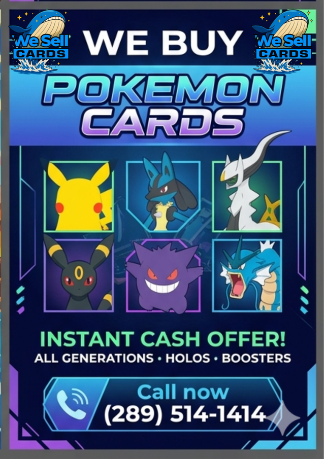 POKEMON COLLECTIONS WANTED - SEALED/SLABS/RAW - SAME DAY CASH