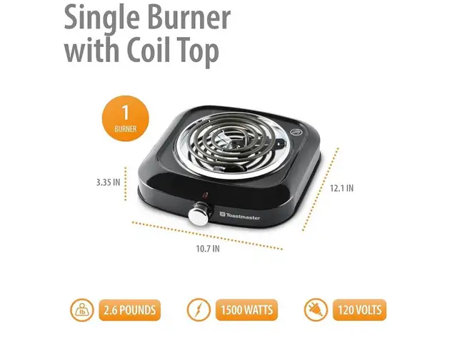 Toastmaster Single Burner Electric Cooktop - Photo 2