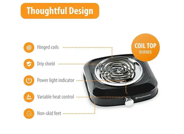 Toastmaster Single Burner Electric Cooktop - Photo 3