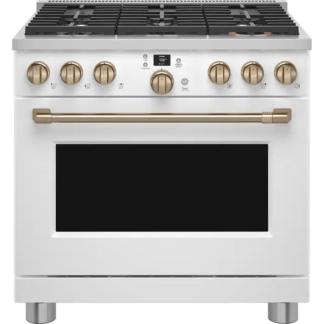 GE Café Commercial Style Range C2Y366P4TW2 36' Smart Dual-Fuel M - Photo 2