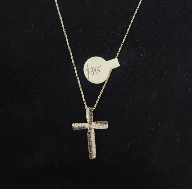 10k / 14k / 18k Gold Necklaces with Pendants, Diamonds - Photo 3