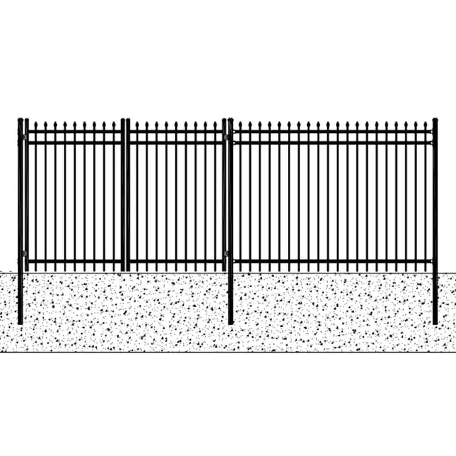 148FT Spear Top Ornamental Fencing - 20 Panels & 2 Gates! - Photo 3