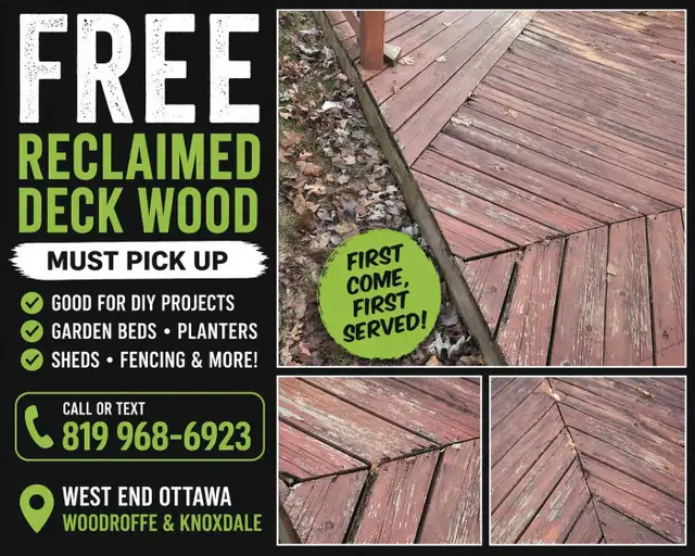 Free deck wood/ lumber