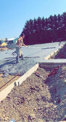 concrete flat work!