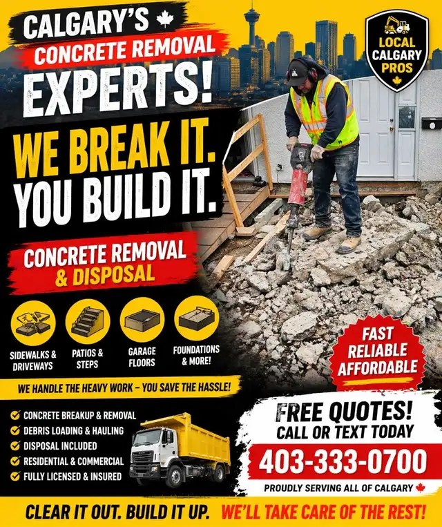 Concrete removal ASPHALT Disposal