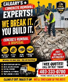 Concrete removal ASPHALT Disposal