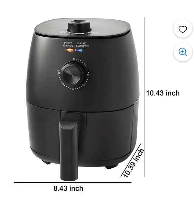 Compact Air Fryer – 2.2 Qt, - Photo 2