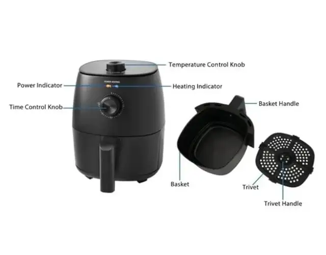 Compact Air Fryer – 2.2 Qt, - Photo 7