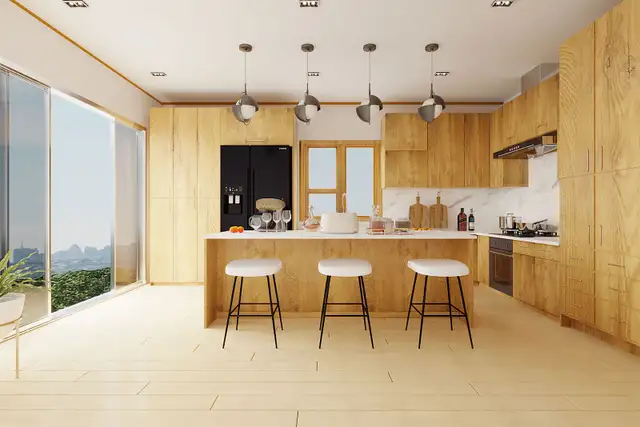 MAPLE SOLID WOOD & HDF KITCHEN CABINETS--BEST PRICE Guaranteed - Photo 4