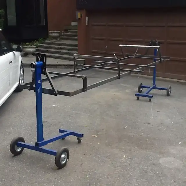 Triumph TR body rotisserie