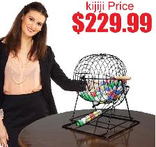 Professional Bingo Set w 19' Cage, 1.5' Balls & Masterboard